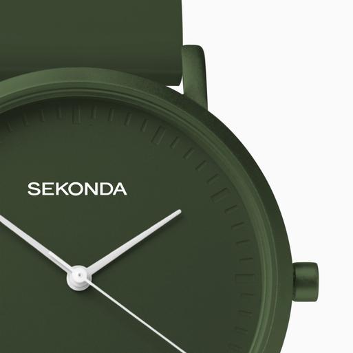 Sekonda Palette Ladies Watch | Green Case & Silicone Strap with Green Dial | 40553